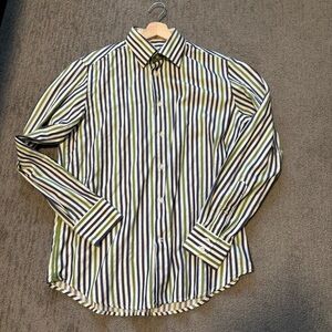 Men’s M/L Robert Graham Blue, green, burgundy, white button down long sleeve